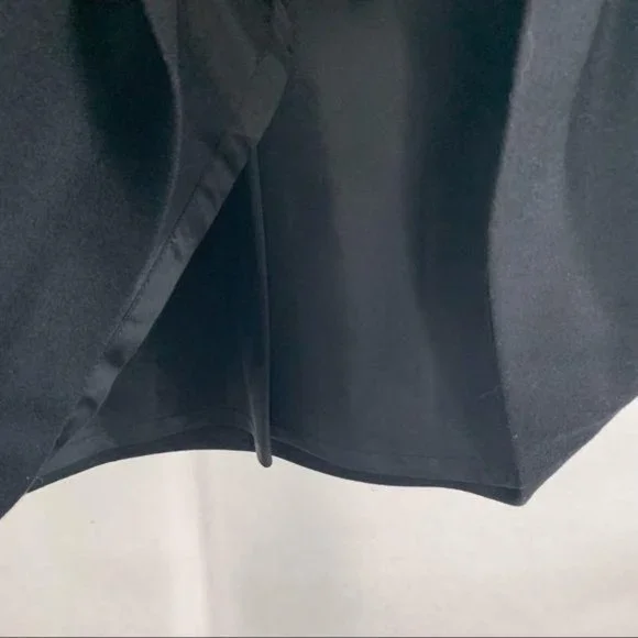 Vintage 90s J Crew Black Wool Blend A Line Skirt Medium Petite - Picture 9 of 12
